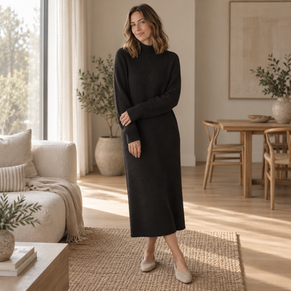 Robe pull longue Camille