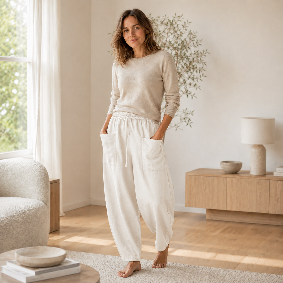 Sarouel Maya – Ample avec taille élastique