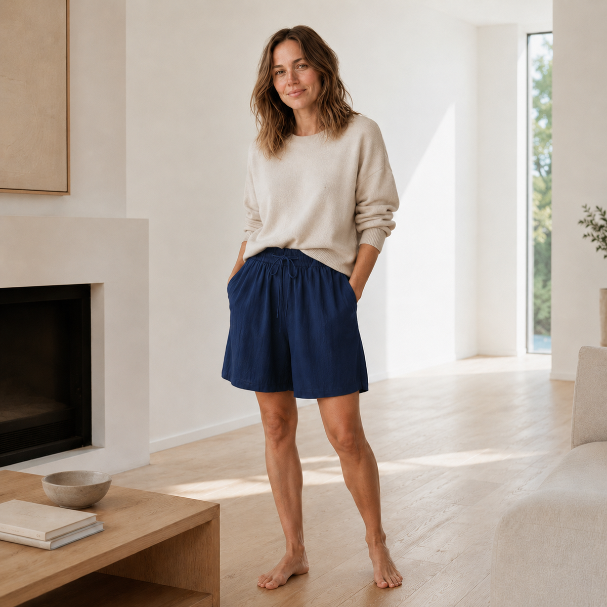 Bermuda Lola – Ample avec ceinture haute