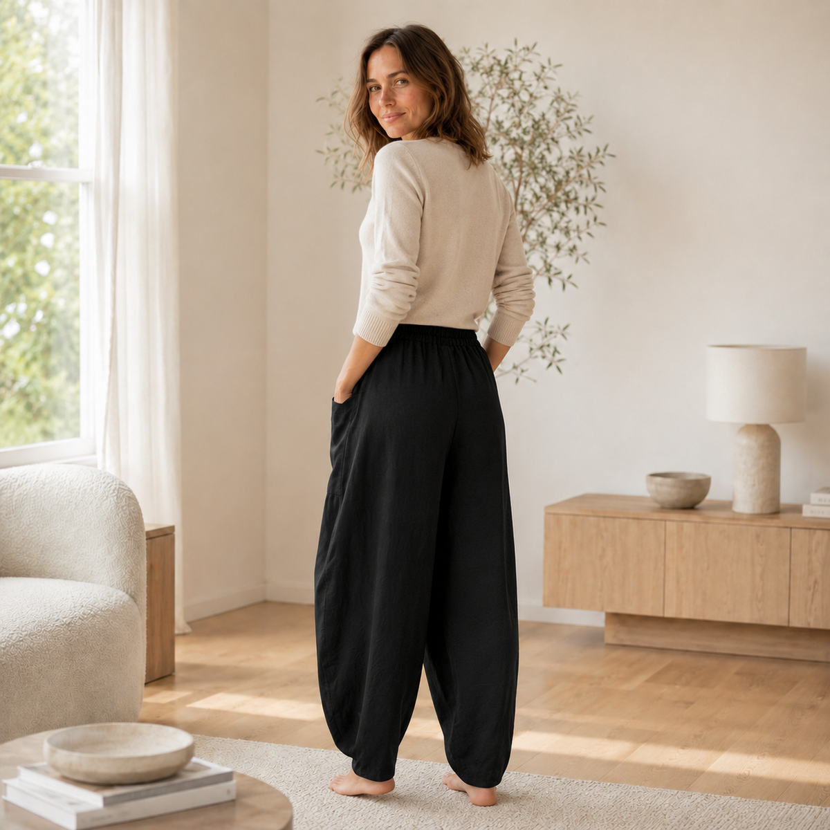 Sarouel Maya – Ample avec taille élastique