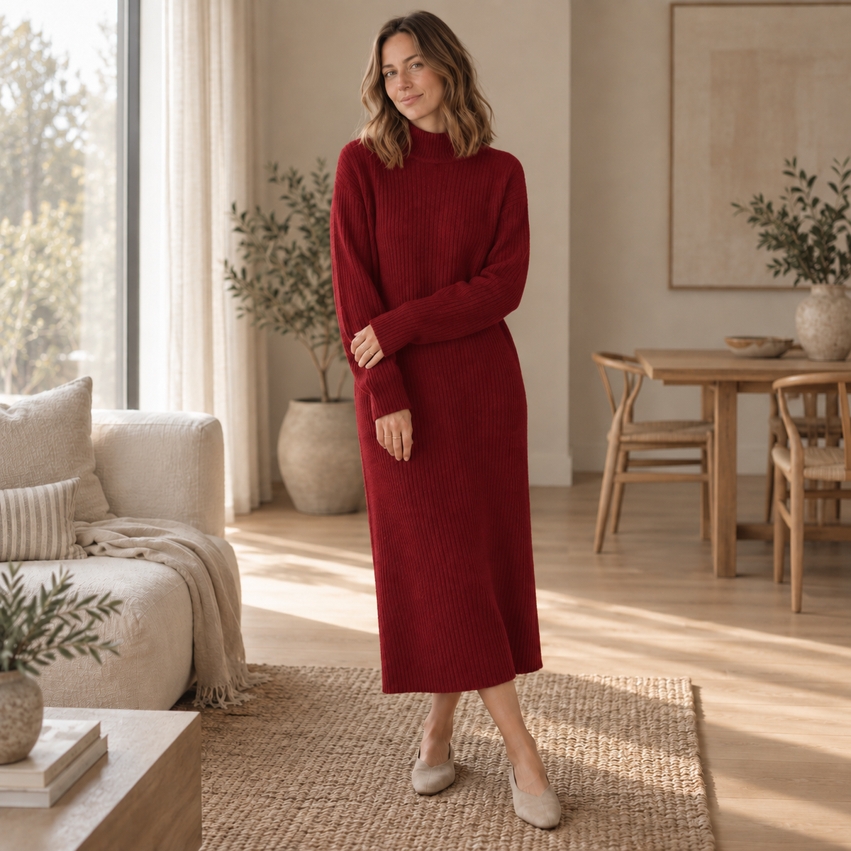 Robe pull longue Camille