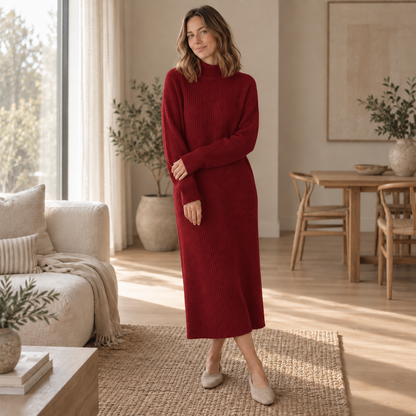 Robe pull longue Camille