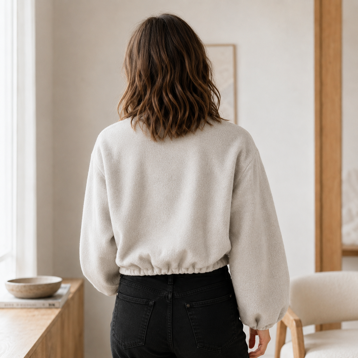 Bomber polaire Nele – Cropped avec zip
