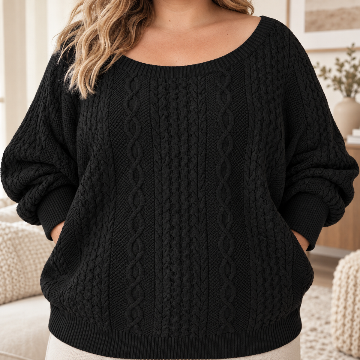 Pull en grosse maille Garance