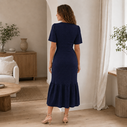 Robe midi Nika – Robe d'été fleurie