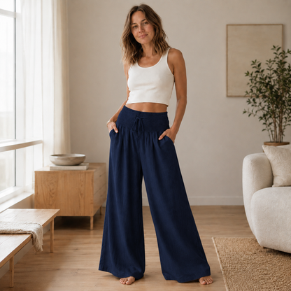 Pantalon palazzo Leni – Ample & aérien