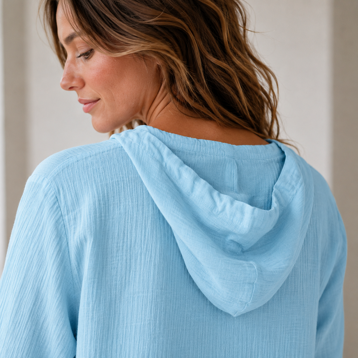 Blouse à capuche Milena – Légère et aérienne pour l'été