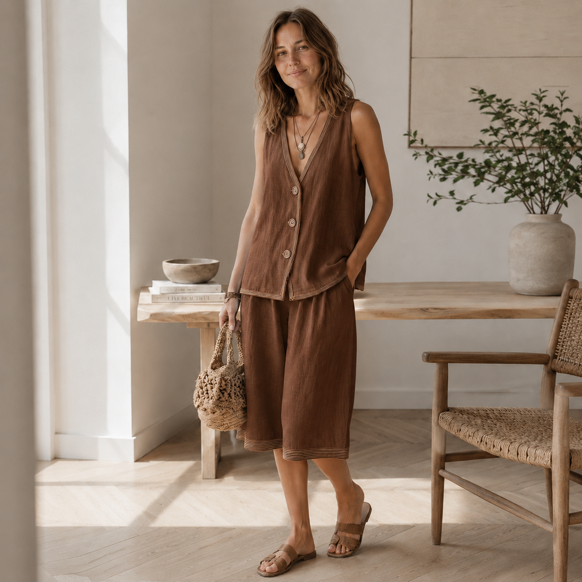 Ensemble Loungewear Ronja – Débardeur & Short ample