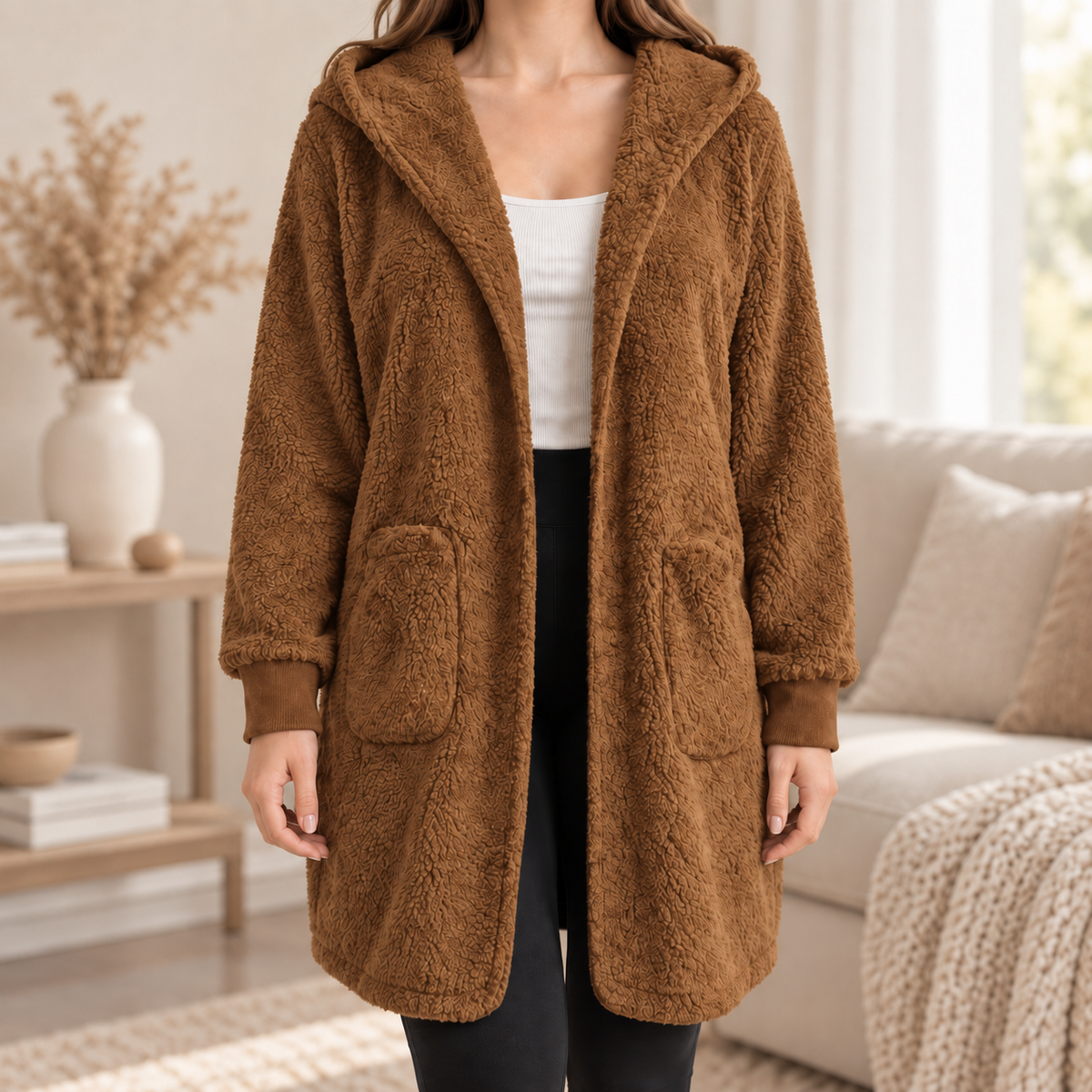 Gilet à capuche Isaure