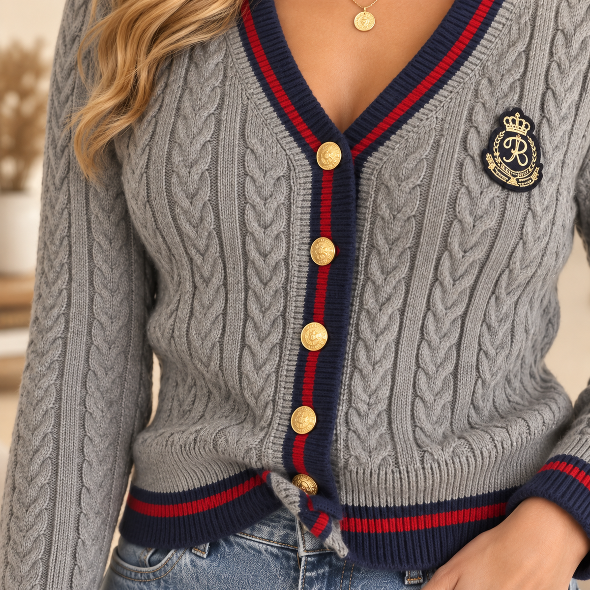 Pull à détail croisé Adèle