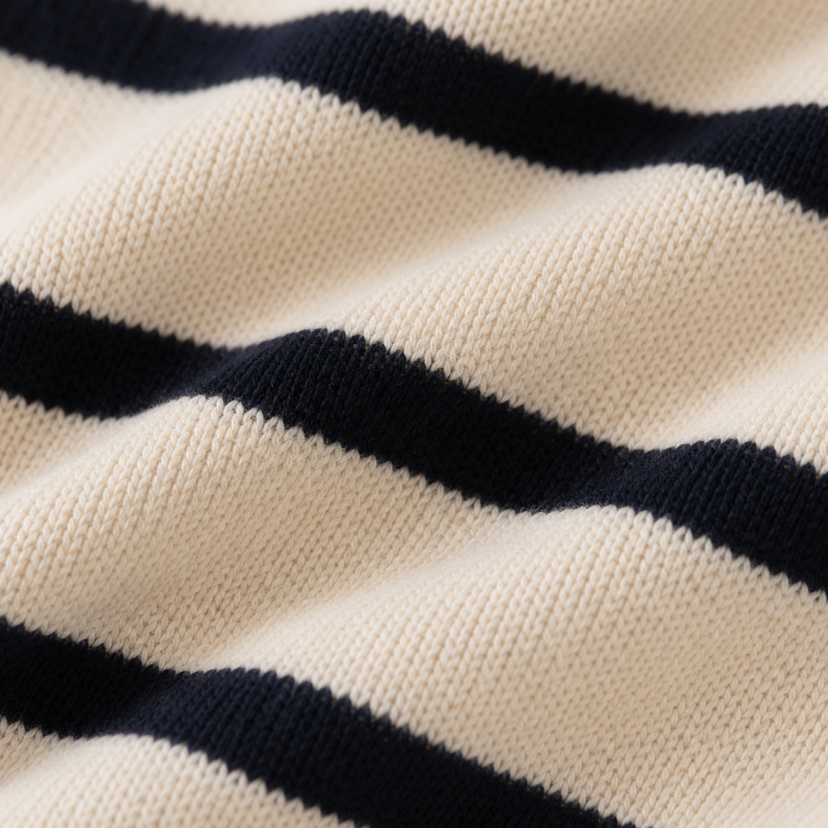 Pull col camionneur Anouk – Maille rayée à demi-zip