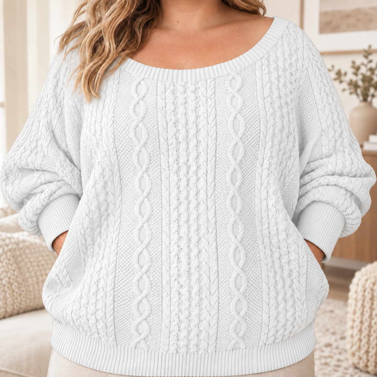 Pull en grosse maille Garance