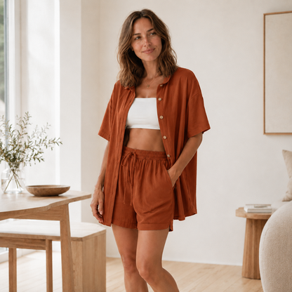Ensemble Loungewear Nea – Chemise oversize & Short