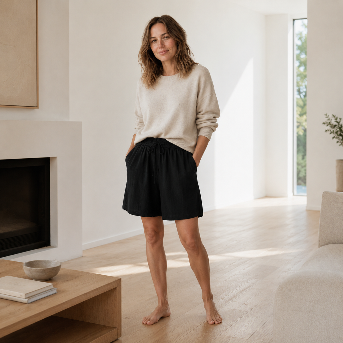 Bermuda Lola – Ample avec ceinture haute