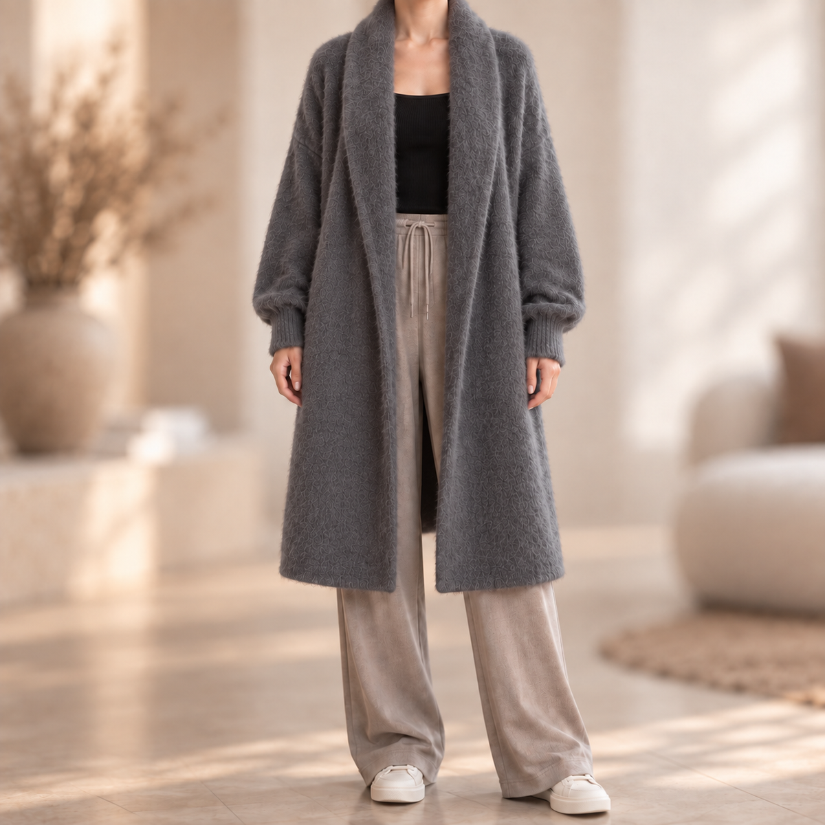 Manteau en maille Flore
