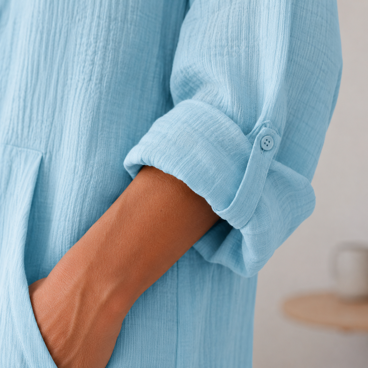 Blouse à capuche Milena – Légère et aérienne pour l'été