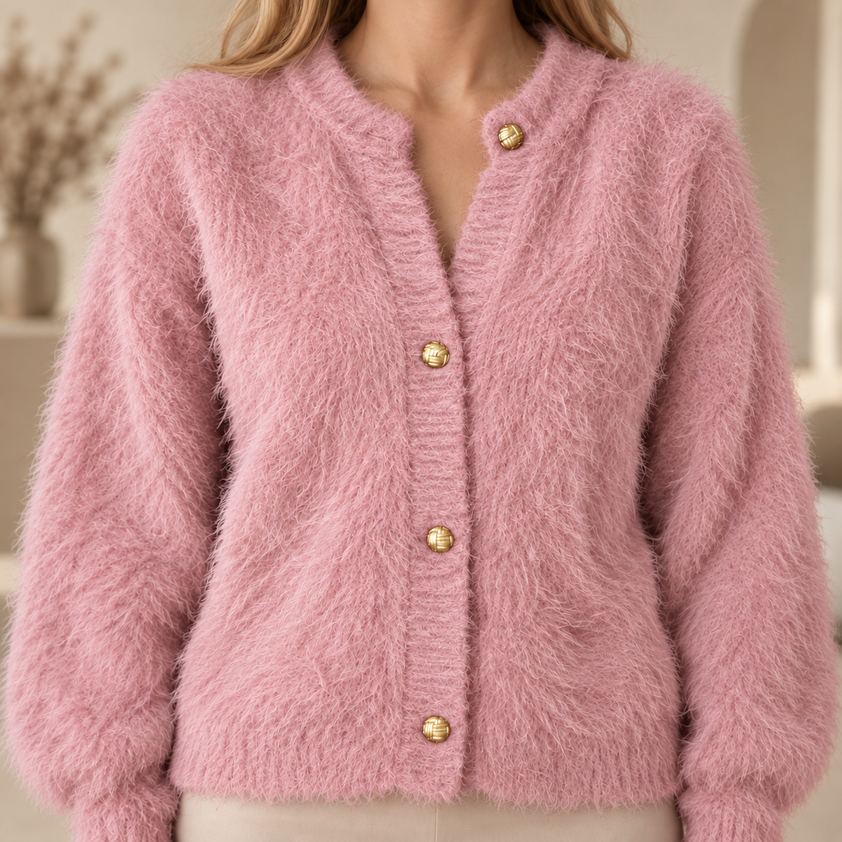 Gilet peluche Violette