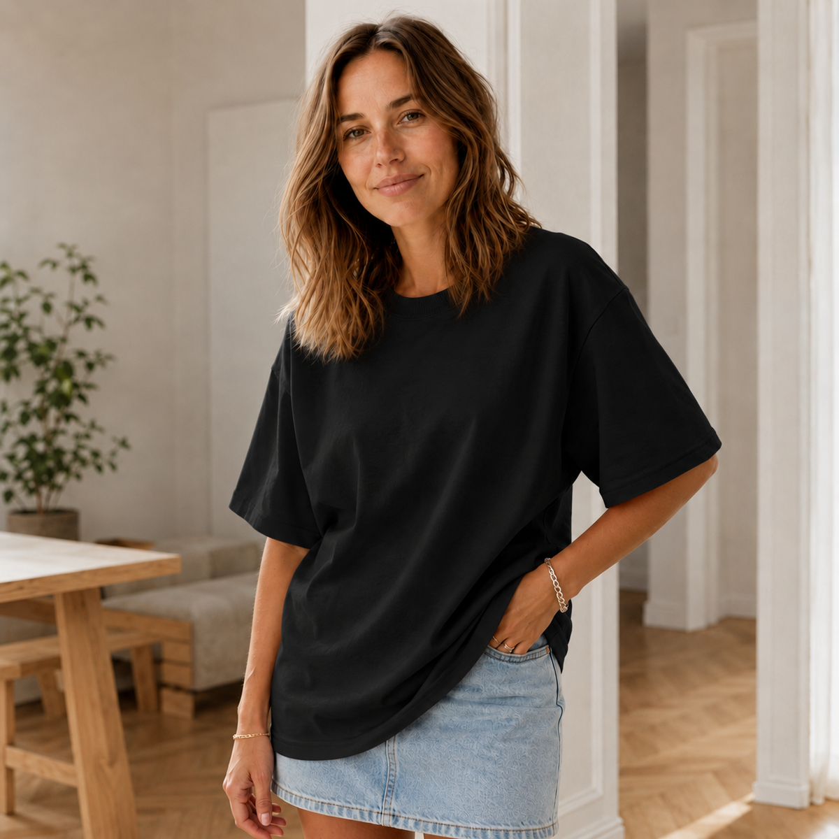 T-shirt oversize Sina – Coton pur, coupe ample