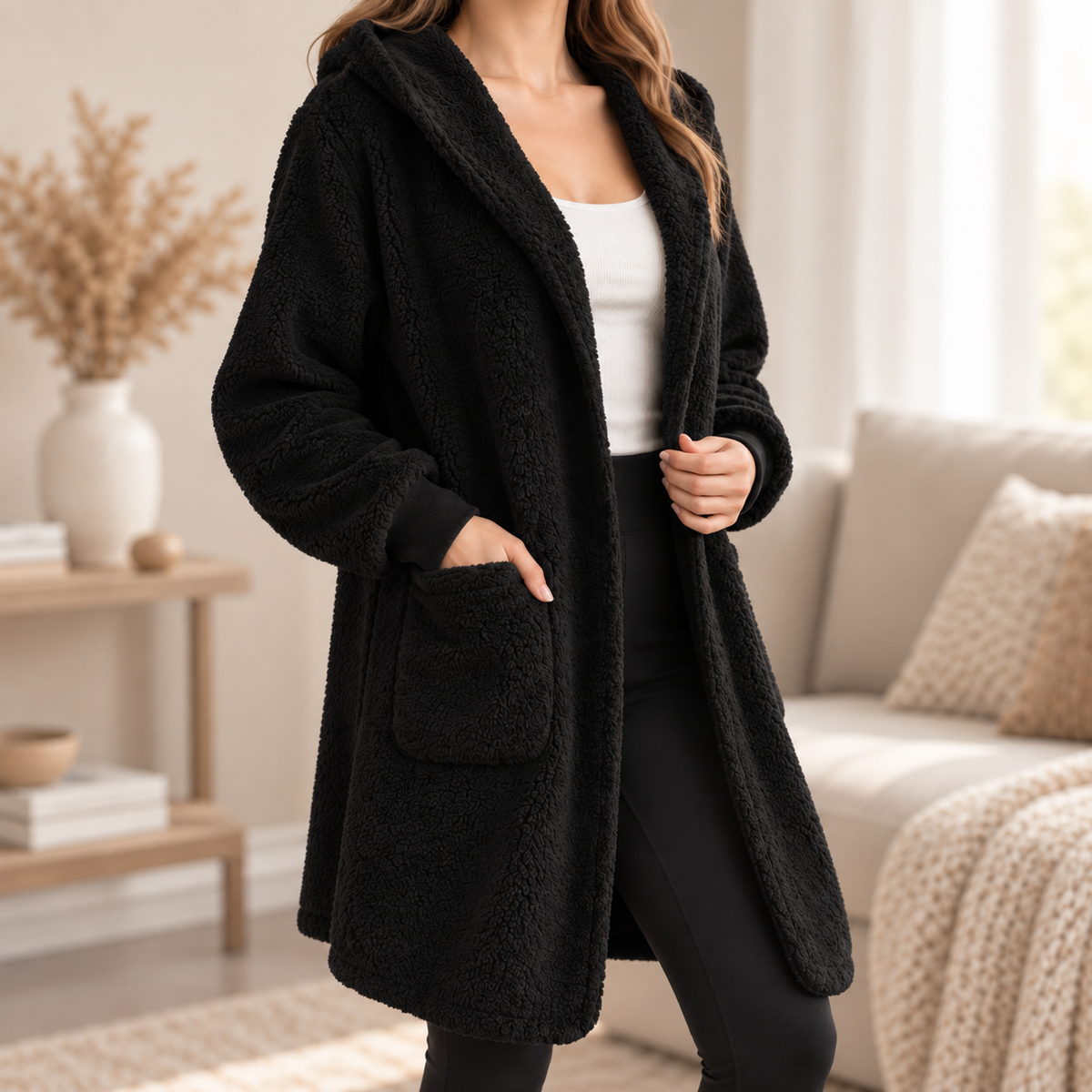 Gilet à capuche Isaure