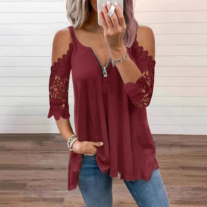 Top en Dentelle Amelie – Coquet et Élégant pour Toute Occasion