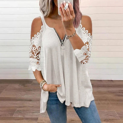 Top en Dentelle Amelie – Coquet et Élégant pour Toute Occasion